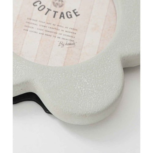 フォトフレーム フラワーフォトフレーム グレー