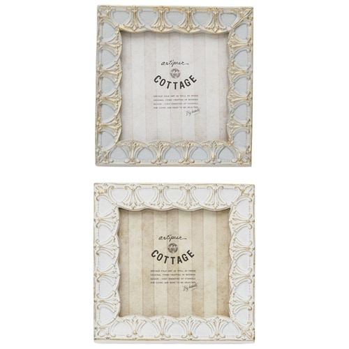 フォトフレーム S スクエア レジン ホワイト