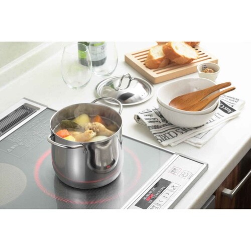 両手鍋 14cm 深型 IH対応 煮込み鍋