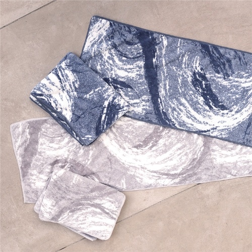 バスタオル カラリマーブル ネイビー