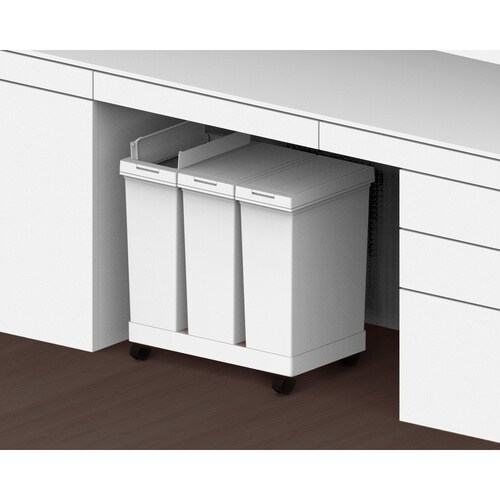 ゴミ箱 20L×3個 棚下で使える ホワイト