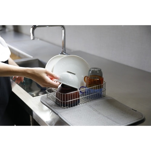 水切りカゴ そのまましまえる 水切りバスケット