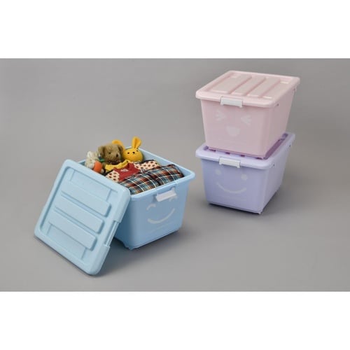 収納ボックス ふた付き ライトピンク