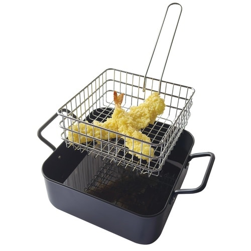角型揚げざる 20cm ステンレス製 サクッと専科