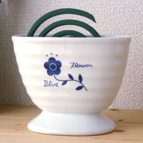 蚊取り線香ホルダー 陶器製 フラワー