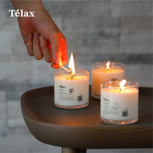 Telax アロマキャンドル 烏龍茶×ラフランス