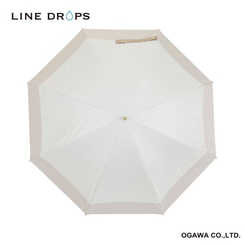 長傘 晴雨兼用 LINEDROPS ホワイト