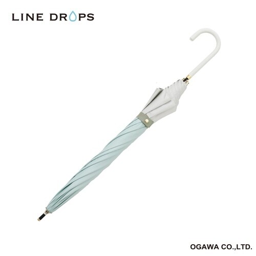 長傘 晴雨兼用 LINEDROPS グリーン