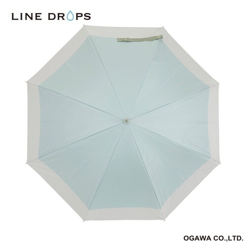 長傘 晴雨兼用 LINEDROPS グリーン