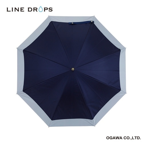 長傘 晴雨兼用 LINEDROPS ネイビー