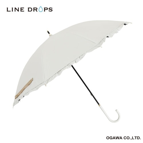 長傘 晴雨兼用 LINEDROPS ホワイト