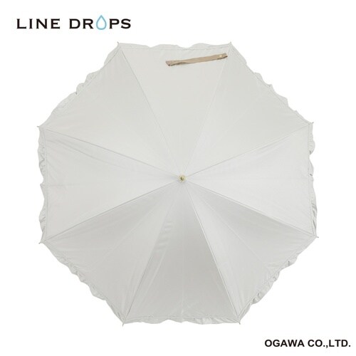 長傘 晴雨兼用 LINEDROPS ホワイト
