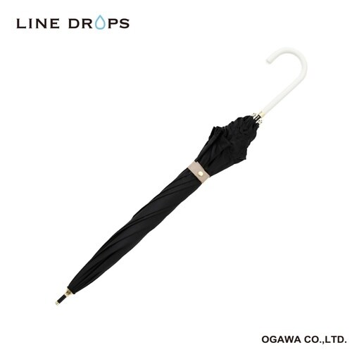 長傘 晴雨兼用 LINEDROPS ブラック