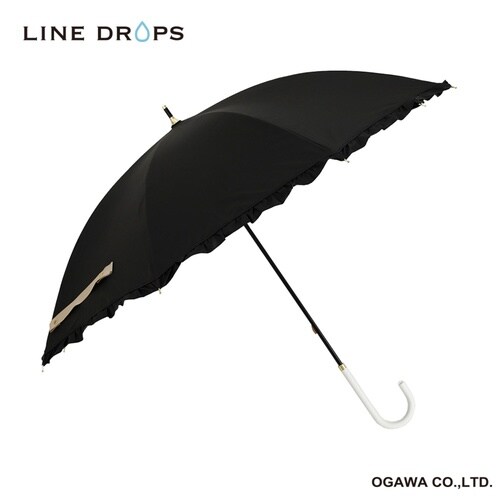 長傘 晴雨兼用 LINEDROPS ブラック
