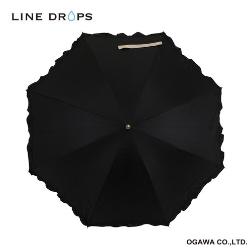 長傘 晴雨兼用 LINEDROPS ブラック