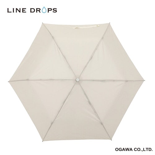 雨傘 折りたたみ傘 LINEDROPS ベージュ