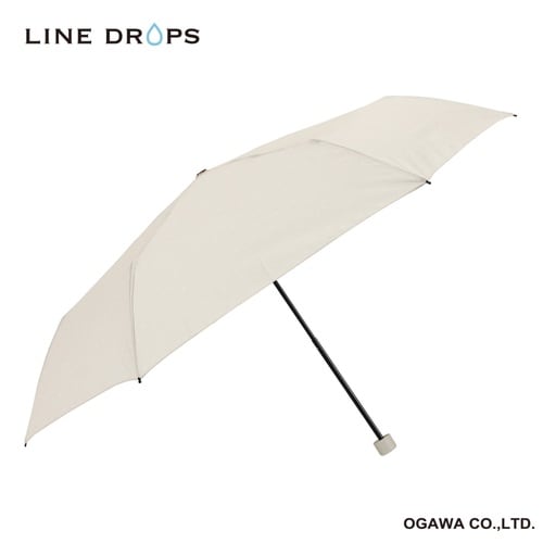 雨傘 折りたたみ傘 LINEDROPS ベージュ