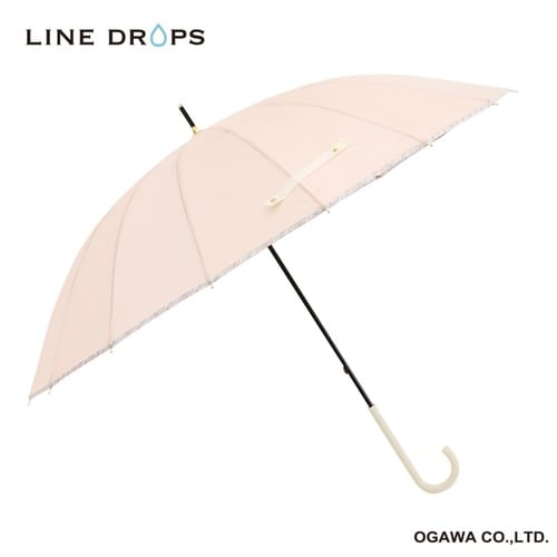 雨傘 長傘 LINEDROPS 16本骨 オレンジ