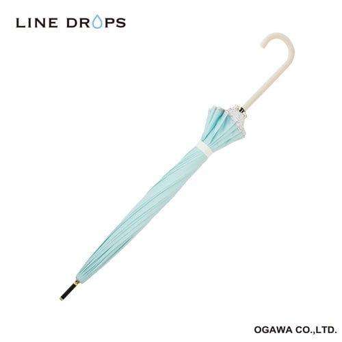 雨傘 長傘 LINEDROPS ミントグリーン