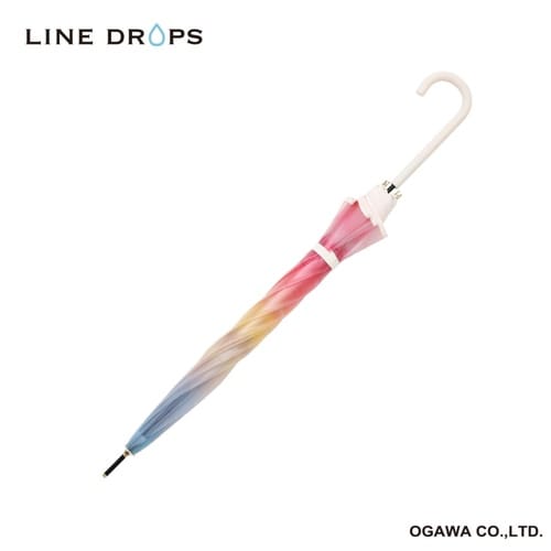 雨傘 長傘 LINEDROPS マットクリア 空