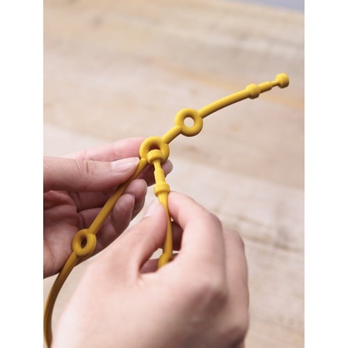 ベビー ニギニギハンカチ イエロー