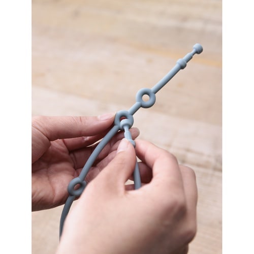 ベビー ニギニギハンカチ サックス