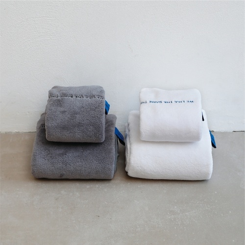 タオル 犬 抗菌 ペットタオル L グレー