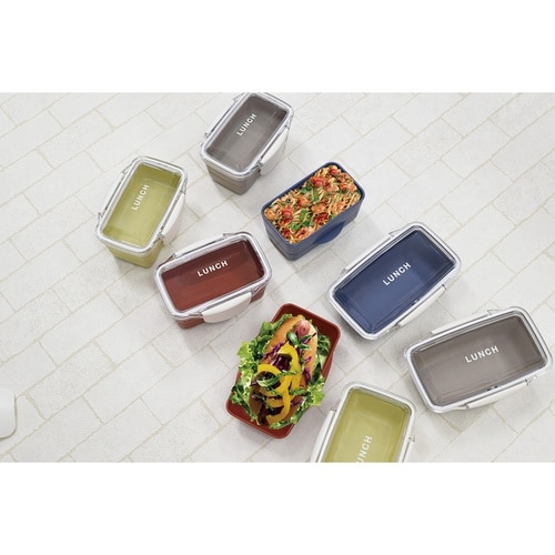 弁当箱 560ml ドーム 2段 time ブルー