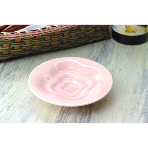 皿 小皿 美濃焼 はんなり 醤油 11cm ピンク