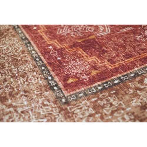 玄関マット 50×80 cm エルヴァン レッド