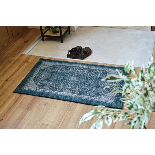 玄関マット 50×80 cm エルヴァン ネイビー