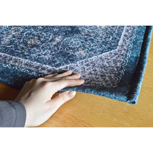 玄関マット 50×80 cm エルヴァン ネイビー