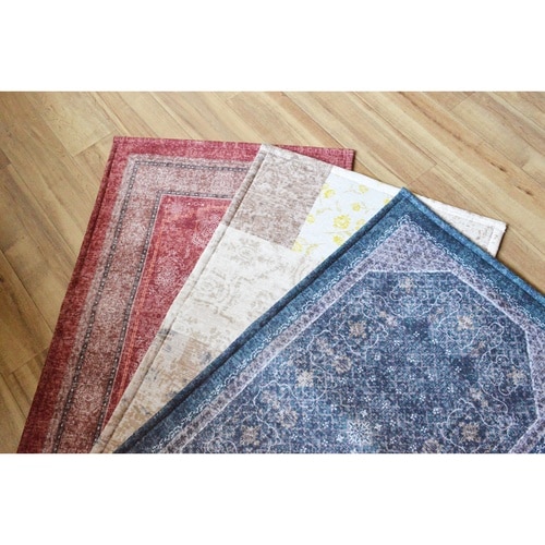 玄関マット 50×80 cm エルヴァン ネイビー