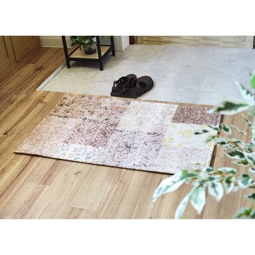 玄関マット 50×80 cm エルヴァン ベージュ
