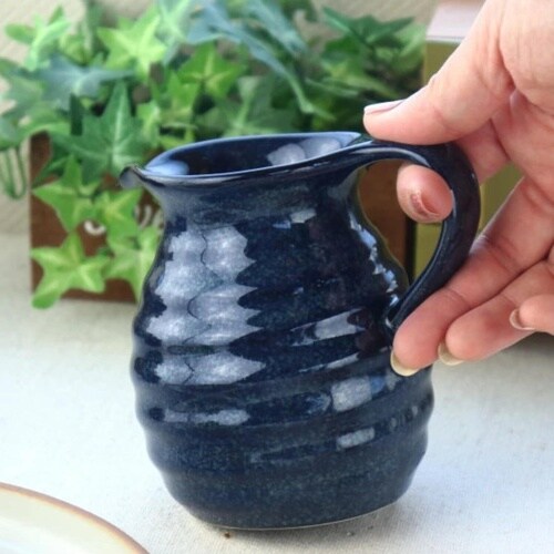 徳利 460ml 瀬戸焼 手付き 窯変紺