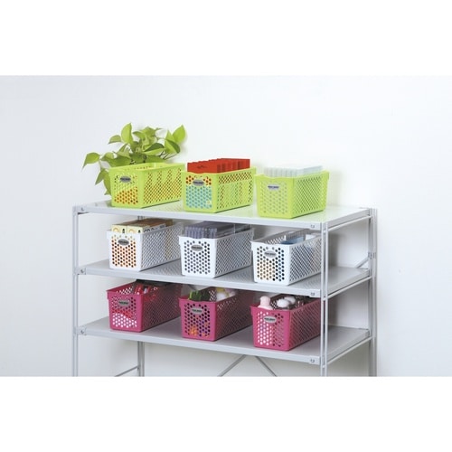 収納ケース 小物収納 バスケット ホワイト