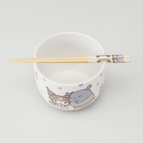 陶器製 ボウル 箸 セット サンリオ クロミ