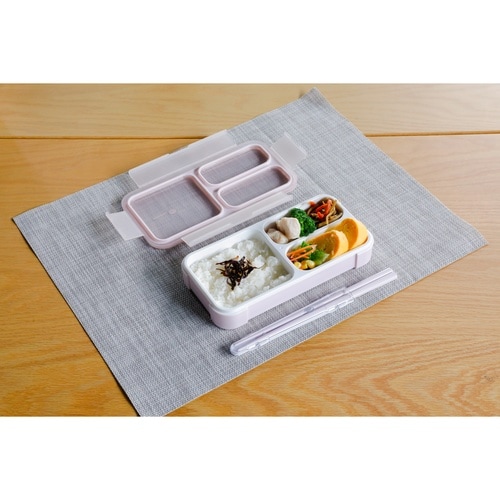 弁当箱 400ml 抗菌 フードマン ライトピンク
