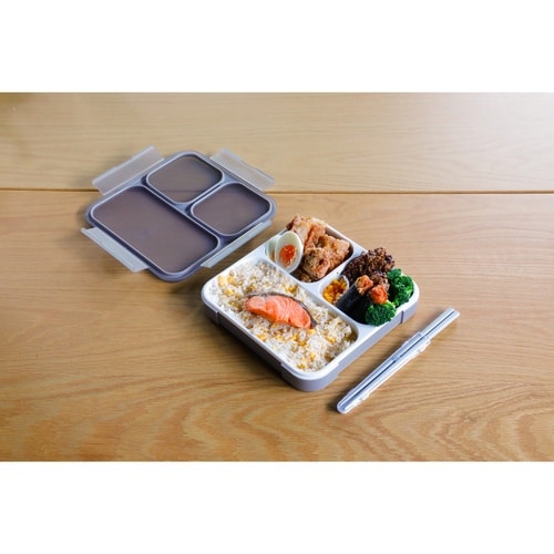 弁当箱 800ml 抗菌 フードマン グレー