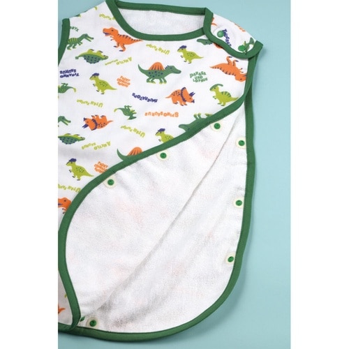 スリーパー ガーゼ 綿100% ディノサウルス