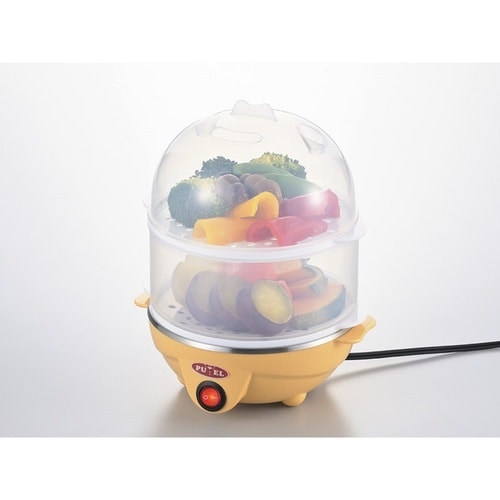 電気蒸し器 2段 プエル クイックミニスチーマー