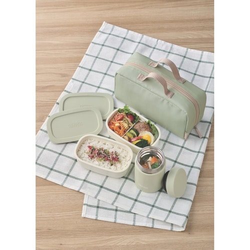 サーモス 弁当箱セット ダスティグリーン