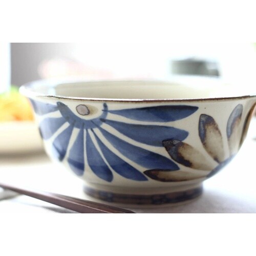 鉢 民彩はな絵 麺鉢 18.5cm 日本製