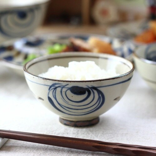お椀 民彩渦紋 茶碗 11.5cm 日本製