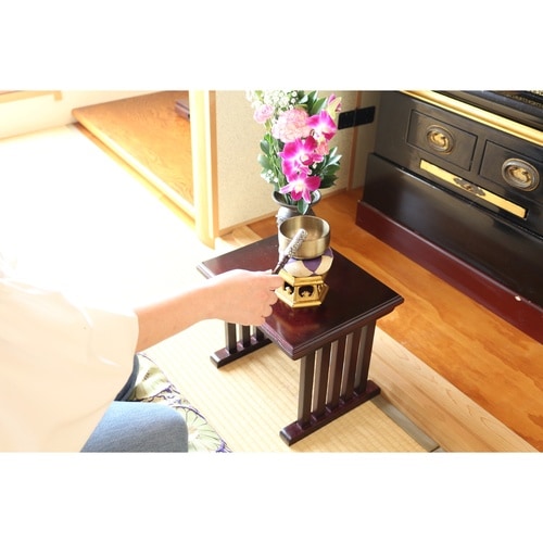 供物机 仏壇前 ミニテーブル 桐製