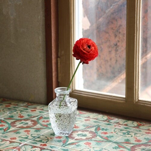 花瓶 プチフラワーベース クリア シス