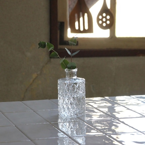 花瓶 プチフラワーベース クリア トロワ