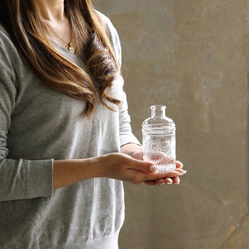 花瓶 プチフラワーベース クリア ドゥ