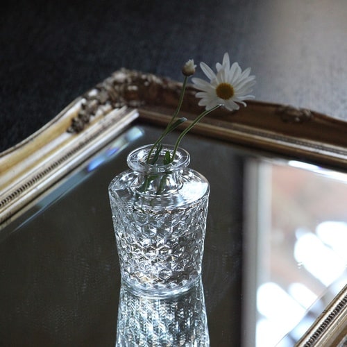 花瓶 プチフラワーベース クリア キャトル