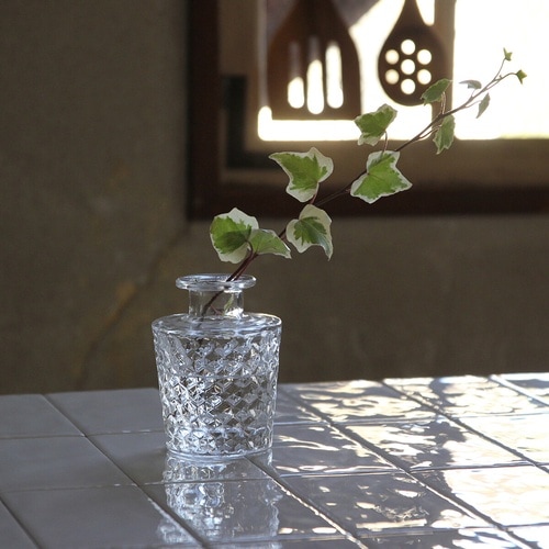 花瓶 プチフラワーベース クリア キャトル